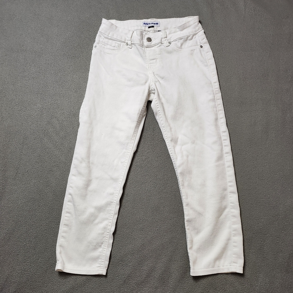 Nygard Women's White Jeans Capris- Size 6 Stretch Crop